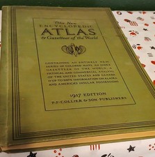 New Encyclopedic Atlas and Gazetteer of the World 1917 Edition P.F. Collier picture