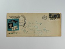 1928 Charles Lindbergh First Flight Flown Air Mail Cover Spirit of St Louis C10 picture