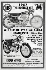1957 Matchless G11 & Motocross Motorcycle Original Print Ad picture
