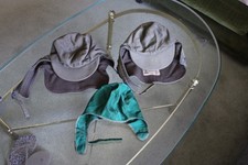 Vintage WWII US Navy Foul Weather Deck Cap & 2) Winter Hats, N-1 USN (3-total) picture
