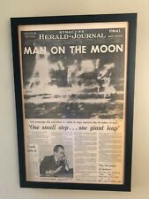 Man on the Moon -vintage July 21, 1969 Front Page Newspaper- Pages in History picture