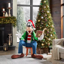 4 Ft Animated Holiday Goofy Christmas Animatronic Prop picture