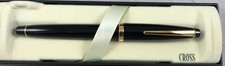 VERY RARE 1992 CROSS SOLO BLACK AND GOLD ROLLERBALL PEN $80 NEW CHRISTMAS GIFT picture