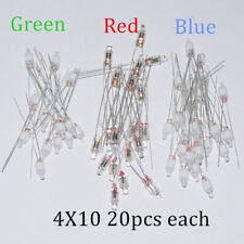 60pcs Neon Indicator Light Sign Bulbs 4*10mm RED Green Blue 20pcs Each Mix Lamps picture