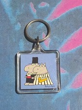 Vintage Sandra Boynton Keys To Mansion Yacht & Limousine Cartoon Hippo Keyring picture