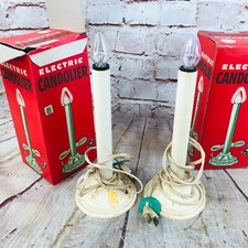 2 vtg electric candolier w original boxes window lights Christmas Decoration  picture