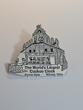 World's Largest Cuckoo Clock Travel Souvenir Fridge Magnet Flexible Wilmot Ohio picture