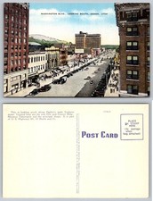 Ogden Utah Washington Boulevard Main Street View Postcard picture