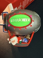 Vtg Hallmark Good Cheer Blimp Magic Blinking Light 1987 Ornament W/ Box Works picture
