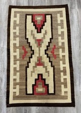 Antique Navajo Rug, Modified Storm Pattern ca. 1920 59