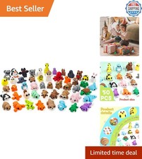Charming 50 pcs Articulated Animal Figurines - Perfect for Play and Display picture