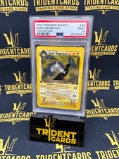 2000 POKEMON ROCKET #28 DARK MAGNETON 1ST EDITION PSA 9 picture