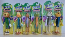 RARE Complete Set of 6 SUNCO Bendable Series 1 Classic PEZ Animals New 2002 picture