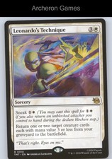 Leonardo's Technique TMT 0018 R MTG Card Teenage Mutant Ninja Turtles picture
