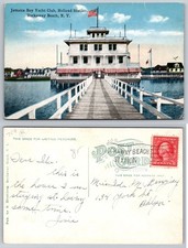 Standard Jamaica Bay Yacht Club Holland Station Rockaway Beach New York Postcard picture