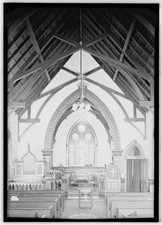 Photo:Lexington Missouri Christ Episcopal Church Interior Nave 1940 HABS picture