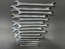 (x) SK S-K TOOLS 15pc CHROME METRIC WRENCH SET 7-24mm - VGC - MADE IN USA picture