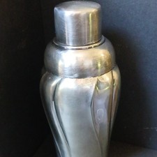 Silver Plated 3pc Cocktail Shaker Set 400ml 1935 picture