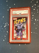 2024 Topps Chrome Marvel Thanos Icons RED /5 PSA 10 picture