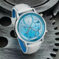 Licensed Link Click Lu Guang Thin Quartz Waterproof Student Watch Leather Strap  picture