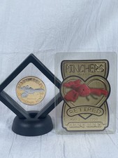 Set Of Rare TY “Pincher The Lobster” Collectors Gold Card And Gold/Silver Coin. picture