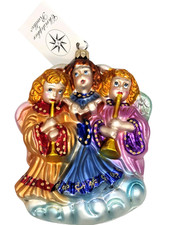 Radko Hark The Herald Angels Sing Blown Glass Ornament 99-217-0 Poland picture