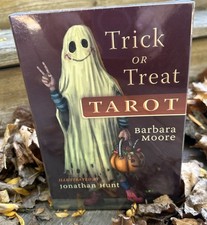 new TRICK OR TREAT TAROT Cards and Book Set Halloween oracle cards SEALED picture