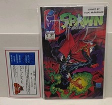 SPAWN #1 (IMAGE) SIGNED BY TODD MCFARLANE/ FN-VF/ POSSIBLE VHS EDITION picture