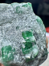 85CT, Natural Top Green Emerald Crystals on Matrix From Swat Pakistan picture