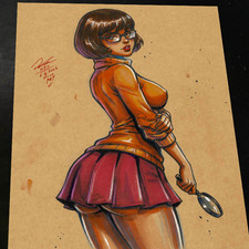 Velma Dinkley Scooby-Doo Art Print Signed 8.5x11 | Art by Keyeske picture