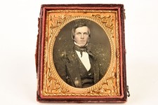 1850s Daguerreotype Photo Gentleman in 1/6 Plate Case By Rufus Anson NYC V27 picture