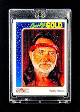 Willie Nelson RARE COUNTRY GOLD MUSIC CARD picture