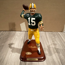 Danbury Mint Bart Starr Green Bay Packers NFL Resin Figurine 10in Box and COA picture