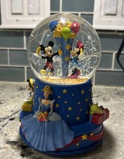 Walt Disney’s 100th Birthday Musical snow Globe 2001 Hallmark READ picture
