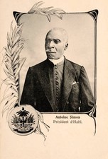 Antoine Simon - Haiti President 1910 Old Illustration Photo picture