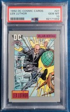 1992 DC Comics Lex Luthor PSA 10 GEM MINT Card #27 DC Impel Modern Age 1991-1992 picture