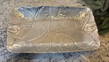 Large Vintage 1979 Arthur Court Aluminum Fish Motif Serving Platter picture