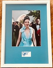 Constance Wu cut signed autograph & Crazy Rich Asians movie photo framed JSA COA picture