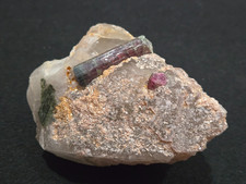 Tourmaline, Quartz, and lepidolite pegmatite rock from Minas Gerais, Brazil picture