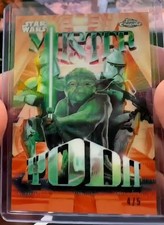 2026 Topps Chrome Star Wars Galactic Maximalists Master Yoda SSP RED 4/5 GMAX picture