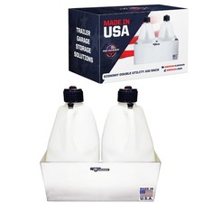 Pit Posse PP3344 Double Utility Fuel Jug Holder - Holds Two 5-Gallon Jugs picture