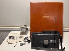 VTG 1960s Alitalia Airline Polaroid 150 Land Camera +Case+wink light Italy RARE picture