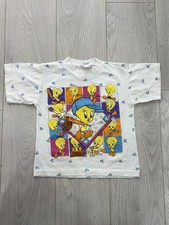 Vintage Kids Baby Toddler Tweety Bird Tee Shirt baseball 6x picture
