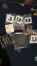 CGC ENEMAL PIN LOT. .5/1.0/2.5 25TH Anniversary/9.8/9.9/Pristine 10. CGC COIN picture
