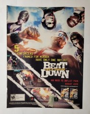 Beat Down Fists of Vengeance Capcom PS2 Playstation XBox 2005 Magazine Print Ad picture