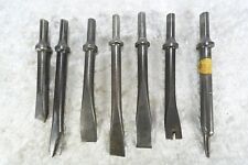 Lot Of 7 Air Hammer Cold Chisels 3/8