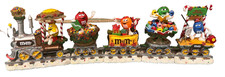 Danbury Mint The M&M's Merry Metro Christmas Train M & M Figurine Set 5 Holiday picture