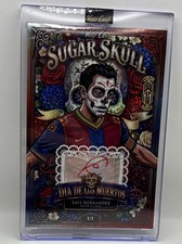 Wild Card 2026 Sugar Skull Dia de los Muertos Xavi Hernandez Auto TRUE 1/1 picture