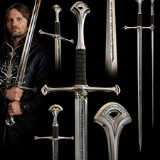 Anduril Sword King Aragon LOTR Replica Sword STEEL HERITAGE Handmade Sword picture