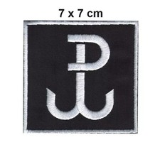 Polska Walczaca Kotwica Polish Poland Anchor Sew Iron On Embroidered Patch picture